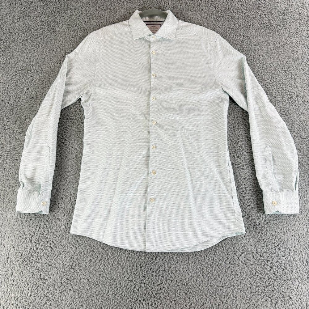 Charles Tyrwhitt‎ Button-Up Dress Shirt Mens Large White Extra Slim Fit Non-Iron